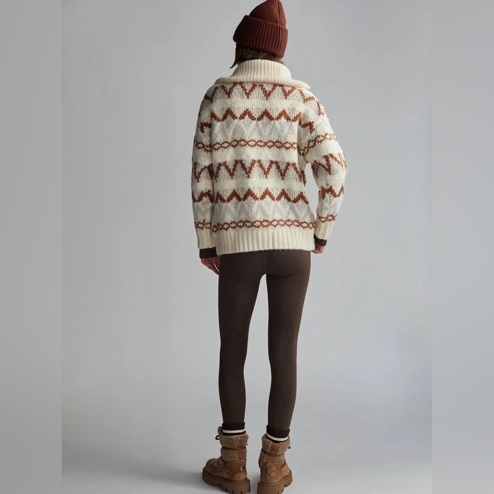 Varley Womens Brooke Fairisle Knit Jacket Size XS - Picture 3 of 9